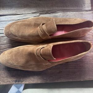 Grenson England Mens Sz.11 M US/ 10 UK Soft Suede Leather Loafers
